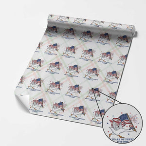 Freedom 250th Anniversary Wrapping Paper Roll Funny 4th Of July Silly Goose