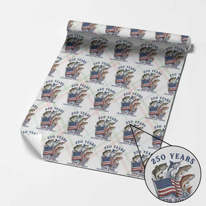 Freedom And Fishing Wrapping Paper Roll Patriotic American Flag Fisherman Gift TS12 Christmas Plaid Print Your Wear