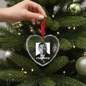 Freedom Charlie Kirk Heart Crystal Glass Ornament Martin Luther King Jr TS14 Print Your Wear