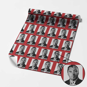 Freedom Charlie Kirk Wrapping Paper Roll Martin Luther King Jr TS14 Red Print Your Wear
