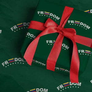 Freedom For Venezuela Wrapping Paper Roll Venezuelan Flag Eight Stars Bandera TS11 Green Print Your Wear