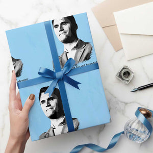 Freedom Is Not Free Wrapping Paper Roll Defender of Liberty Charlie Kirk Tribute TS02 Light Blue Print Your Wear
