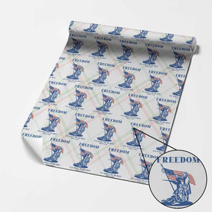 Freedom It’s What We Do Best Since 1776 Wrapping Paper Roll Revolutionary War Patriot Battle Scene TS02 Christmas Plaid Print Your Wear