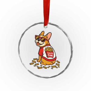 Frenchie Fries Crystal Glass Ornament Funny French Bulldog Lover Gift TS12 Print Your Wear