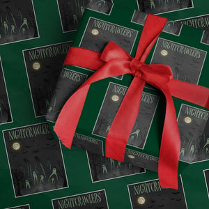 Fresno Nightcrawlers Wrapping Paper Roll Gothic Cryptid Horror Fan Gift TS12 Green Print Your Wear