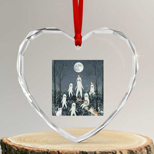 Fresno Nightkittens Nightcrawler Heart Crystal Glass Ornament Funny Horror Cat Cryptid Lover Gift TS12 Transparent Glass 3'' Heart Print Your Wear