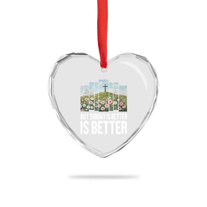 Friday is Good Sunday is Better Heart Crystal Glass Ornament Christian Easter TS14 Print Your Wear