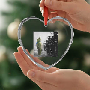 Frog Resist Heart Crystal Glass Ornament Free Portland Oregon Freedom Fighters TS02 Print Your Wear