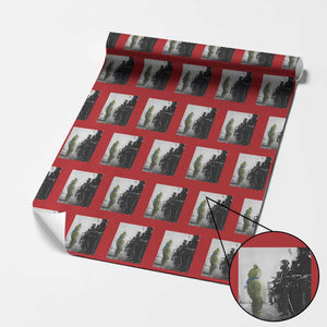 Frog Resist Wrapping Paper Roll Free Portland Oregon Freedom Fighters TS02 Red Print Your Wear