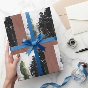 Frog Resist Wrapping Paper Roll Free Portland Oregon Freedom Fighters TS02 Mocha Print Your Wear