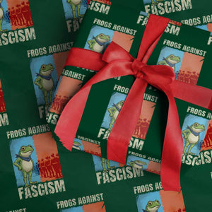 Frogs Against Fascism Wrapping Paper Roll Portland Protest Vintage Meme Gift TS12 Green Print Your Wear