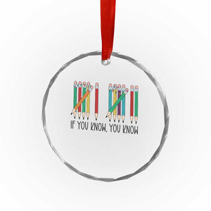 Funny 6 7 Pencil Humor Crystal Glass Ornament If You Know You Know Six Seven Joke TS02 Print Your Wear