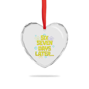 Funny 67 Days Later Heart Crystal Glass Ornament 67 Days Of School Meme Teacher TS11 Print Your Wear