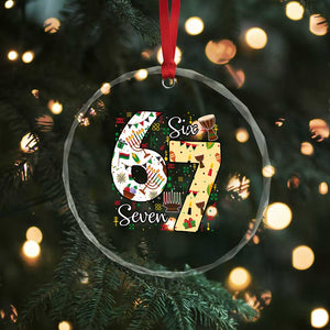 Funny 67 Kwanzaa Crystal Glass Ornament Six Seven Meme Kinara Candles African American Christmas TS11 Print Your Wear