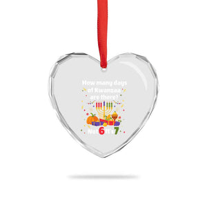 Funny 67 Kwanzaa Heart Crystal Glass Ornament How Many Days Of Kwanzaa Are There Not 6 It Is 7 TS11 Print Your Wear