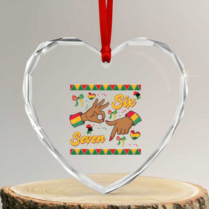 Funny 67 Meme Black History Month Heart Crystal Glass Ornament Gen Z Alpha Gift TS12 Transparent Glass 3'' Heart Print Your Wear