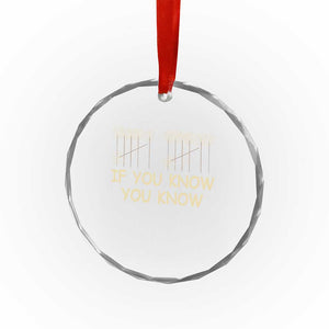 Funny 67 New Year Crystal Glass Ornament If You Know You Know Six Seven Meme Sparklers TS11 Print Your Wear