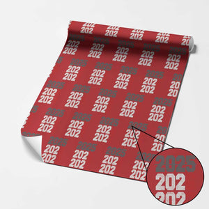 Funny 67 New Year Wrapping Paper Roll Happy New Year 2026 2027 Sports Jersey Number TS11 Red Print Your Wear