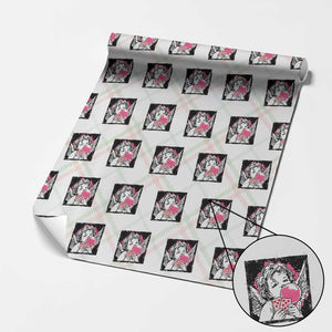 Funny 67 Valentines Wrapping Paper Roll Cupid Playing Cards Six Seven TS14 Christmas Plaid Print Your Wear
