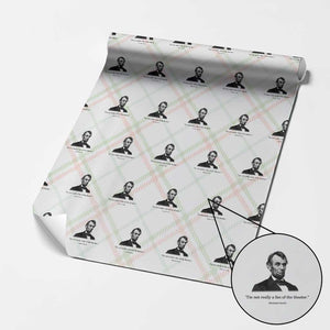 Funny Abraham Lincoln Theatre Dark Humor Wrapping Paper Roll I'm Not Really A Fan Of The Theater