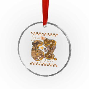 Funny African American Melanin Gift Crystal Glass Ornament Six Seven Meme TS12 Print Your Wear