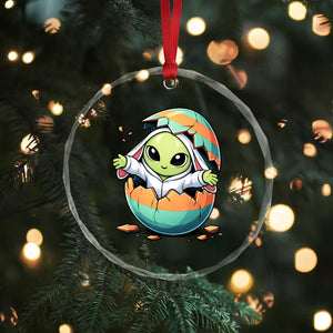 Funny Alien Bunny Ears Easter Crystal Glass Ornament Extraterrestrial Gift TS12 Print Your Wear