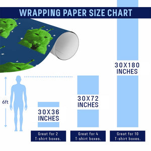 Funny Alien Cat Meme Wrapping Paper Roll Funny Kitten 90s Retro Vintage Graphic Weird Cats Y2k TS10 Print Your Wear