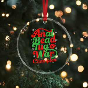 Funny Anal Bead Tug O War Christmas Crystal Glass Ornament Inappropriate Adult Humor Weird Cringe TS11 Print Your Wear
