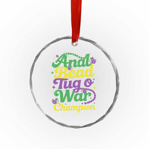 Funny Anal Bead Tug O War Mardi Gras Crystal Glass Ornament Fat Tuesday Carnival Adult Humor TS11 Print Your Wear