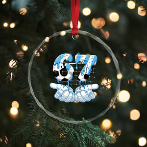Funny Argentina Six Seven Football Meme Crystal Glass Ornament Gen Alpha Soccer Fan TS12 Print Your Wear