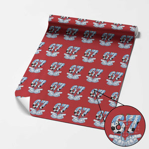 Funny Argentina Six Seven Football Meme Wrapping Paper Roll Gen Alpha Soccer Fan