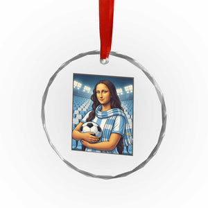 Funny Argentina Soccer Mona Lisa Crystal Glass Ornament Football Fan Pride Graphic TS12 Print Your Wear