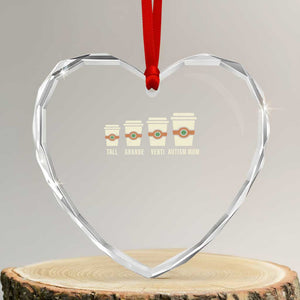 Funny Autism Mom Heart Crystal Glass Ornament Coffee Support Autistic TS02 Transparent Glass 3'' Heart Print Your Wear