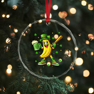 Funny Banana Baseball Player Gift Crystal Glass Ornament St Patricks Day TS12 Print Your Wear