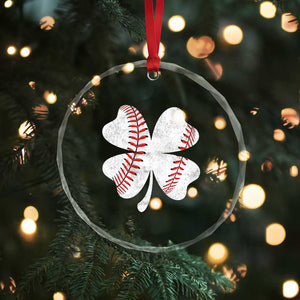 Funny Baseball St Patricks Day Vintage Clover Crystal Glass Ornament TS11 Print Your Wear