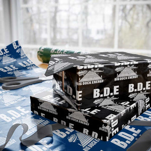 Funny BDE Big Dock Energy Wrapping Paper Roll Lake And Boating Lover TS11 Black Print Your Wear