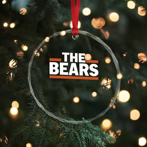Funny Bears Lover Crystal Glass Ornament Orange Stripes Grizzly Animal TS11 Print Your Wear