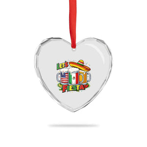 Funny Beer Drinking Cinco De Mayo Party Gift Heart Crystal Glass Ornament Lets Fiesta TS12 Print Your Wear