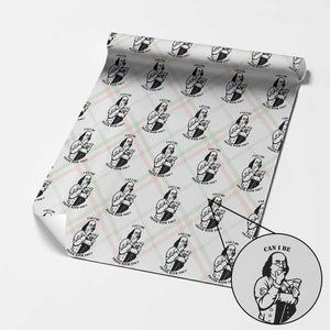 Funny Benjamin Franklin Wrapping Paper Roll Can I Be Frank With You TS12 Christmas Plaid Print Your Wear