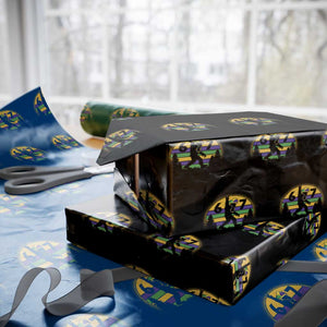 Funny Bigfoot 67 Mardi Gras Wrapping Paper Roll Sasquatch Parade Jester Hat TS11 Black Print Your Wear