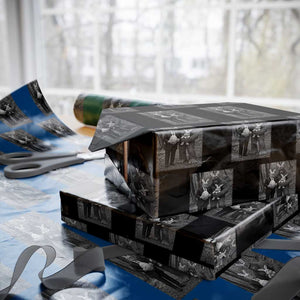 Funny Bigfoot And Trump Easter Selfie Gift Wrapping Paper Roll TS12 Black Print Your Wear