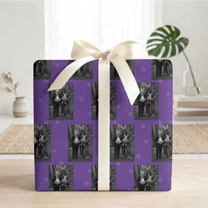 Funny Bigfoot And Trump Easter Selfie Gift Wrapping Paper Roll TS12 Purple Print Your Wear