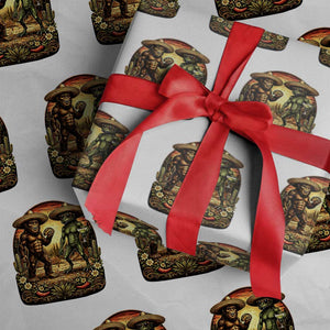 Funny Bigfoot Chupacabra Cinco De Mayo Wrapping Paper Roll Cryptid Lover Gift TS12 White Print Your Wear