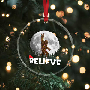 Funny Bigfoot Crystal Glass Ornament Cool Full Moon & Trees Sasquatch Xmas Lights TS10 Print Your Wear