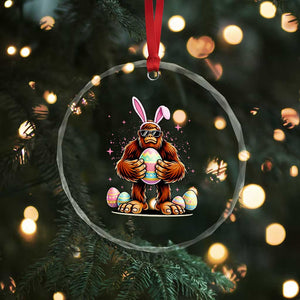 Funny Bigfoot Easter Day Bunny Sasquatch Egg Crystal Glass Ornament TS11 Print Your Wear