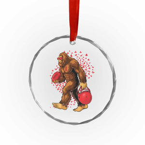 Funny Bigfoot Football Crystal Glass Ornament Support HIV Awareness Gift TS12 Print Your Wear