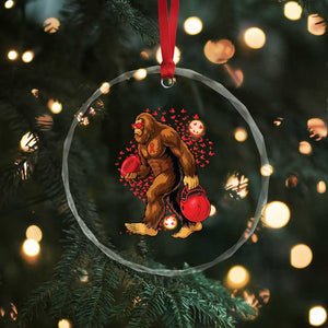 Funny Bigfoot Football Crystal Glass Ornament Support HIV Awareness Gift TS12 Print Your Wear