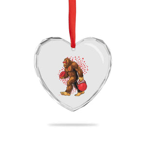 Funny Bigfoot Football Heart Crystal Glass Ornament Support HIV Awareness Gift TS12 Print Your Wear