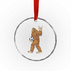 Funny Bigfoot Soccer Player Crystal Glass Ornament Folklore Cryptid Gift TS12 Print Your Wear