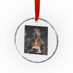 Funny Birthday Dinosaur Crystal Glass Ornament Prehistoric Party Celebration TS12 Print Your Wear